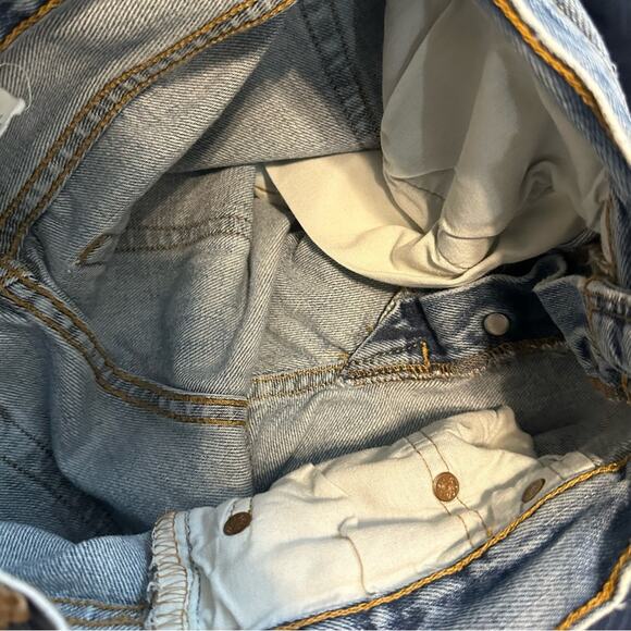 Levi's 501 Y2K Vintage Straight Leg Jeans Light Wash - Picture 12 of 15